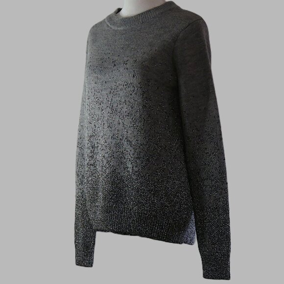 H&M Women's Gray Ombre Long Sleeve Pullover Sweater Size XS (C925) - Picture 4 of 7